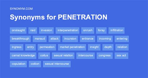 synonyms for penetrate|other words for penetrating.